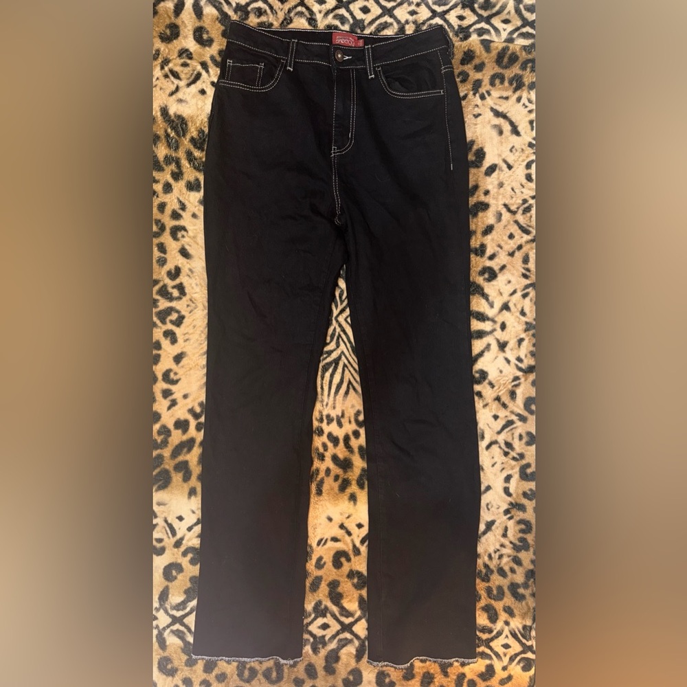 Johnny Was x Sasson Black Straight Leg Jeans